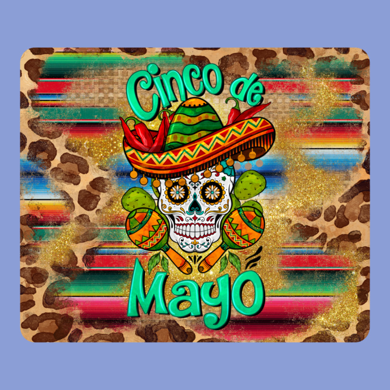 Cinco De Mayo Sombrero Skull Mousepad Long Sleeve Tee by BarkalooDesign | Teevron