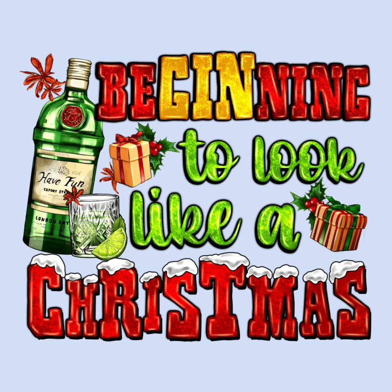 Beginning To Look Like A Christmas With Gin And Gifts Urban Hoodie by AdoDesignShop | Teevron