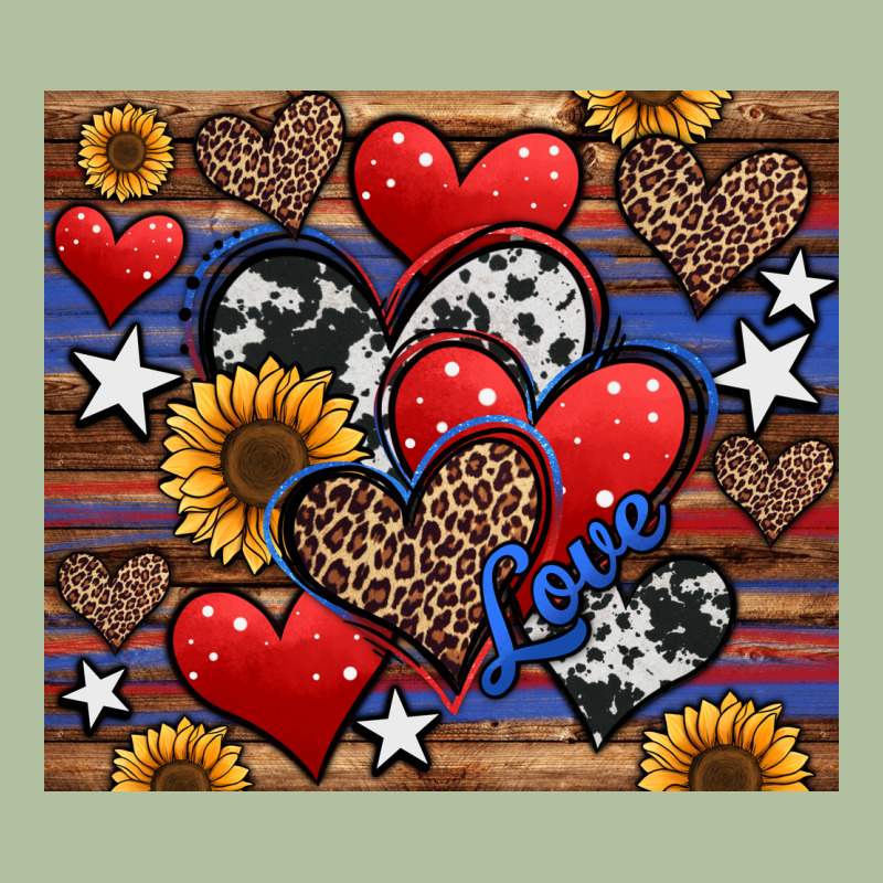 4th Of July American Hearts Urban Hoodie by Jasminsmagicworld | Teevron