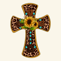 Leopard Gemstone Sunflower Cross Premium Hoodie | Teevron
