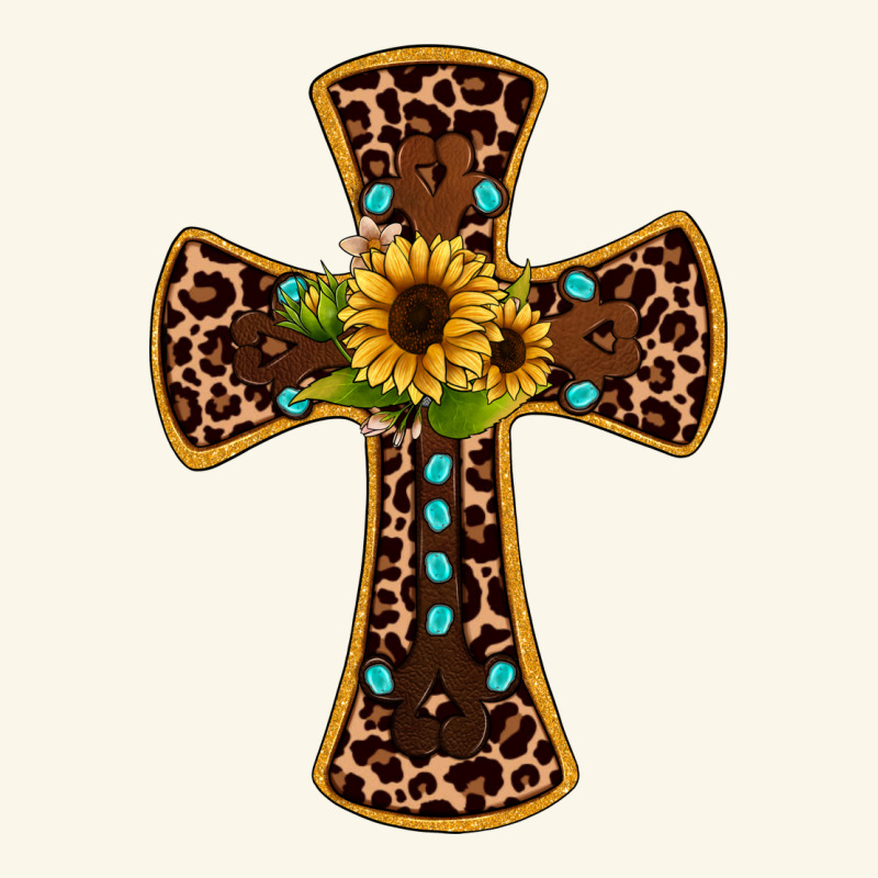 Leopard Gemstone Sunflower Cross Premium Hoodie by JahusDesignShop | Teevron
