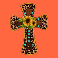 Leopard Gemstone Sunflower Cross Premium Hoodie | Teevron