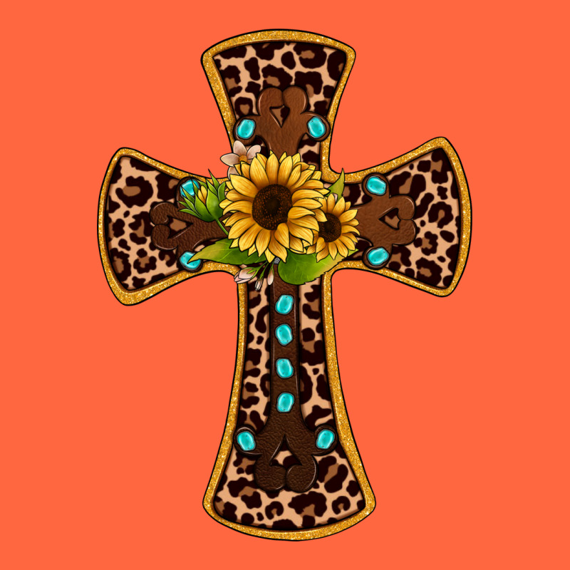 Leopard Gemstone Sunflower Cross Premium Hoodie by JahusDesignShop | Teevron