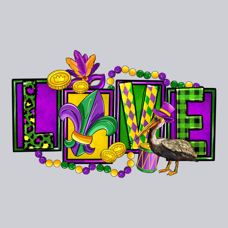 Mardi Gras Love Classic Tee by FaDigitalArtStudio | Teevron