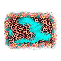 easter Leopard turquoise background | Teevron