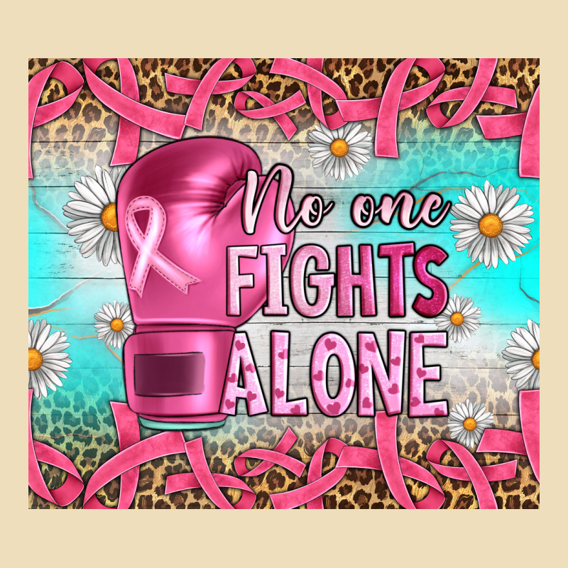 Breast Cancer  No One Fıghts Alone Tumbler Premium Hoodie by Artiststas | Teevron