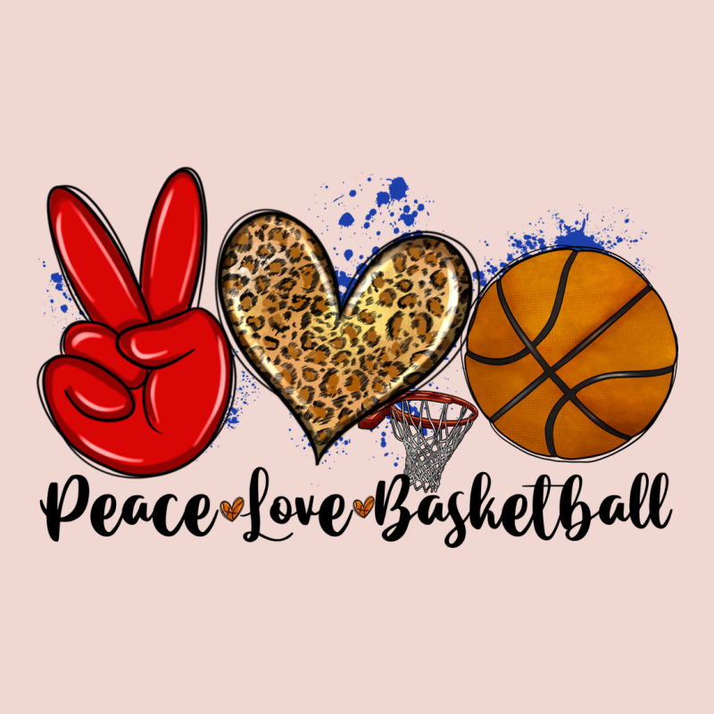Peace Love Basketball Premium Sweatshirt by Zillion Design Studio | Teevron