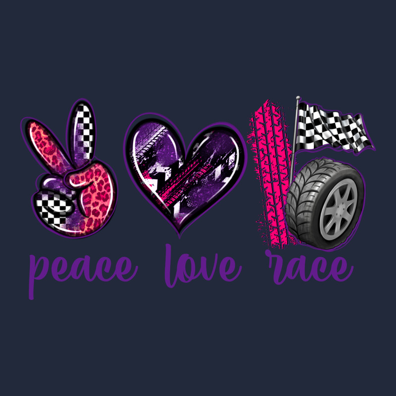 Peace Love Race Premium Sweatshirt by texasbilliewilder | Teevron