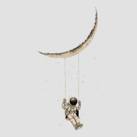 Astronaut Moon Swing Premium Hoodie | Teevron