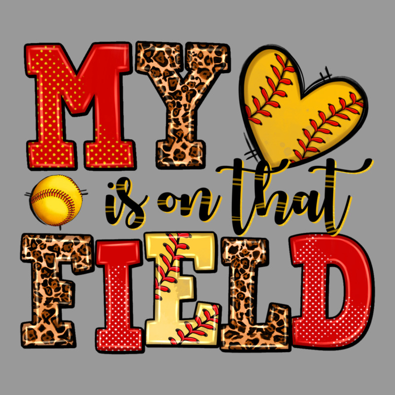 My Heart Is On That Field Softball Vintage Hoodie by AdoDesignShop | Teevron