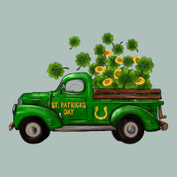 St Patricks Truck Shamrock Horseshoe Gold Heavyweight Hoodie | Teevron