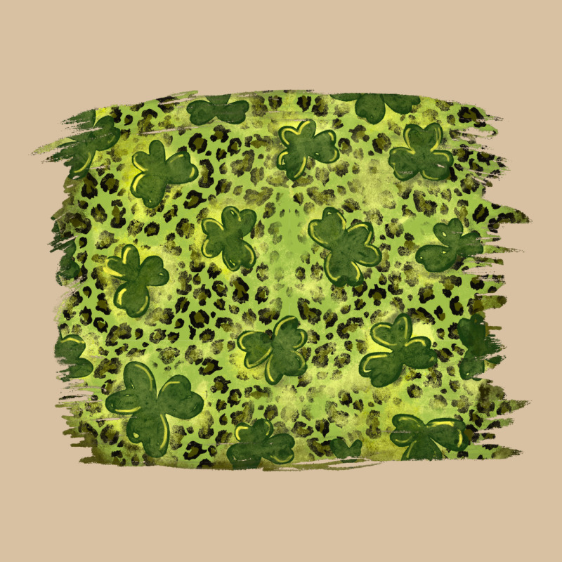 St Patricks Day Shamrock Leopard Background Heavyweight Hoodie by RanaPortraitStore | Teevron