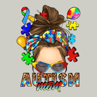 Messy Bun Autism Mom Heavyweight Hoodie | Teevron