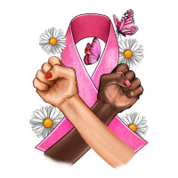 Breast Cancer Fist Daisy Butterfly | Teevron