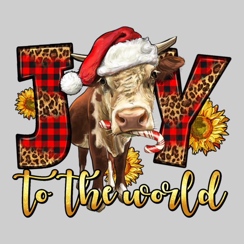 Joy To The World Christmas Cow Premium Tee by LillyAllenDesigns | Teevron