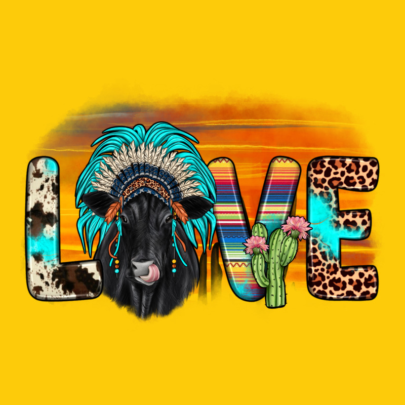 Love Black Angus Indian Headdress Premium Hoodie by JahusDesignShop | Teevron