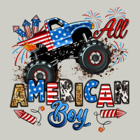Fourth Of July Monster Truck All American Boy Heavyweight Hoodie | Teevron