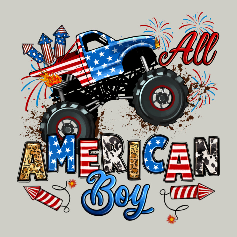 Fourth Of July Monster Truck All American Boy Heavyweight Hoodie by RanaPortraitStore | Teevron