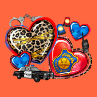 Western Leopard  Police Hearts Premium Hoodie | Teevron