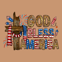 God  Bless America With Cross Heavyweight Hoodie | Teevron