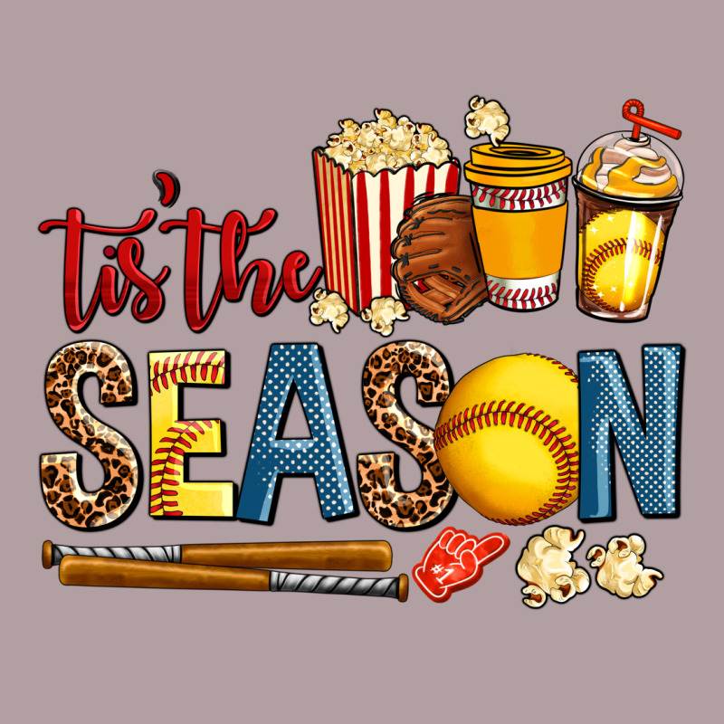 Tis The Season Softball Vintage Hoodie by AdoDesignShop | Teevron