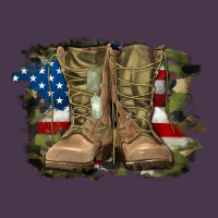 American Flag With Army Boots Heavyweight Hoodie | Teevron