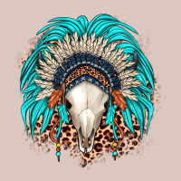 Bull Skull Indian Headdress Premium Hoodie | Teevron