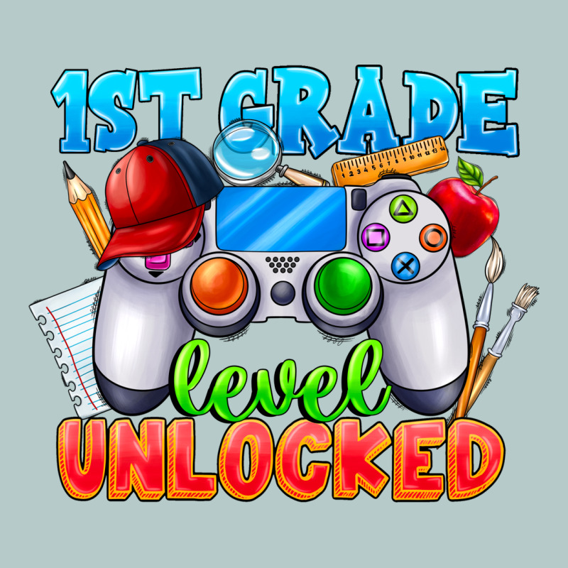 1st Grade Level Unlocked Heavy Core Tee by CowhideDigitalArt | Teevron