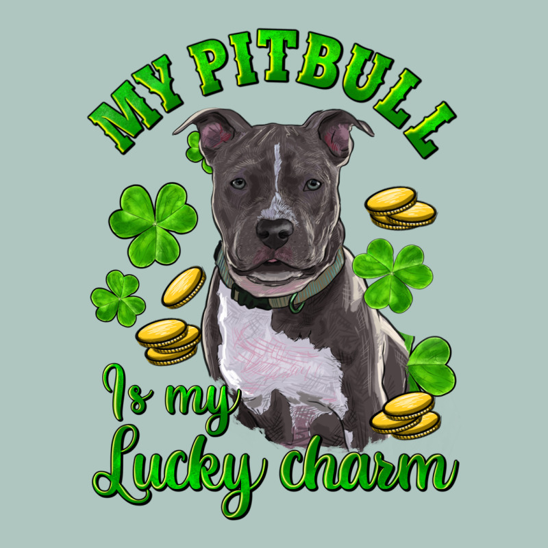 St Patricks Day My Pitbuli My Lucky Charm Premium Sweatshirt by RanaPortraitStore | Teevron