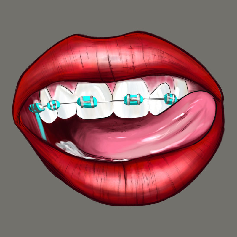 Lips Dental Braces Premium Hoodie by Artiststas | Teevron