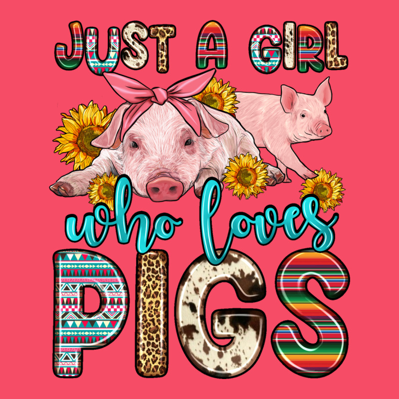 Just A Girl Who Loves Pigs Premium Sweatshirt by Zillion Design Studio | Teevron