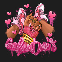 Galentines Afro Girl Sneakers Heavyweight Hoodie | Teevron