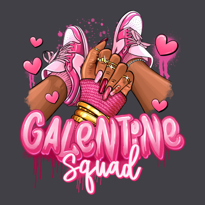 Galentine Squad Afro Girl Sneakers Heavyweight Hoodie by RanaPortraitStore | Teevron