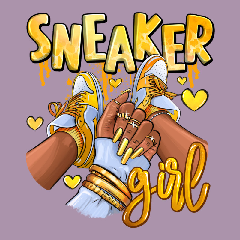 Yellow Sneaker Girl Afro Woman Heavyweight Hoodie by RanaPortraitStore | Teevron