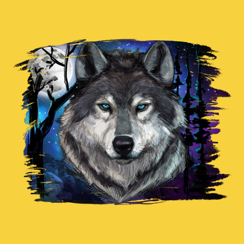 Wolf And Full Moon Premium Sweatshirt by RanaPortraitStore | Teevron