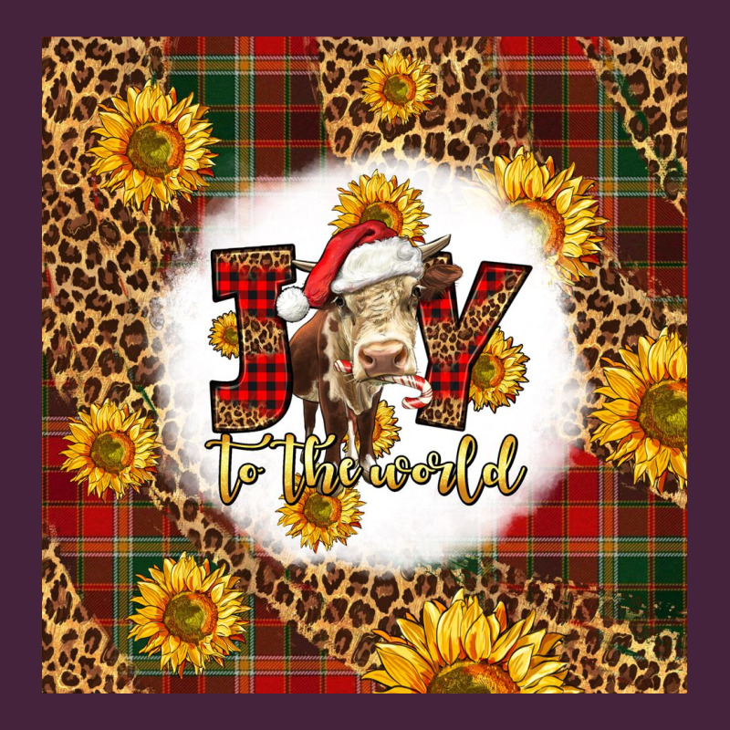 Joy To The World Christmas Cow Premium Tee by LillyAllenDesigns | Teevron