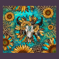 Bull Skull Sunflowers Heavyweight Hoodie | Teevron