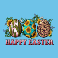 Happy Easter Eggs With Sunflower Leopard And Cactus Premium Sweatshirt | Teevron