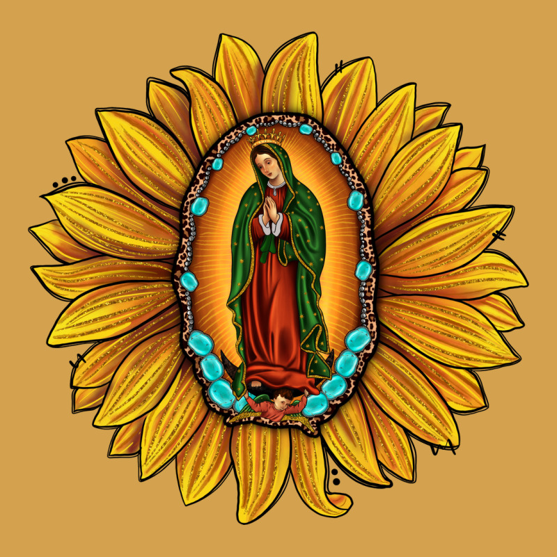Our Lady Of Guadalupe Sunflower Urban Hoodie by JahusDesignShop | Teevron