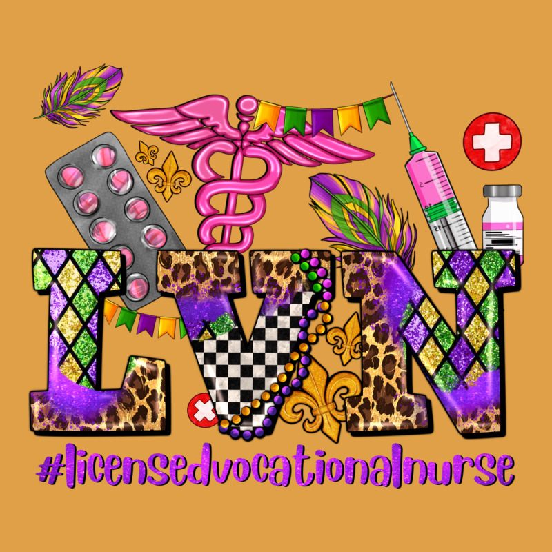 Mardi Gras  Lvn Licensed Vocational Nurse Premium Hoodie by AdoDesignShop | Teevron