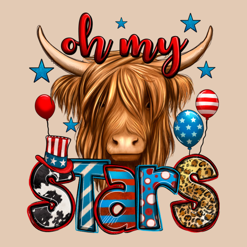 Oh My Stars 4th Of July Shaggy Cow Urban Hoodie by Jasminsmagicworld | Teevron