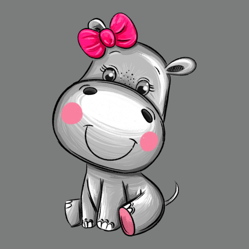 Cute Hippopotamus Premium Hoodie by AdoDesignShop | Teevron