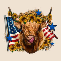 4th Of July Shaggy Cow Leopard Background Urban Hoodie | Teevron