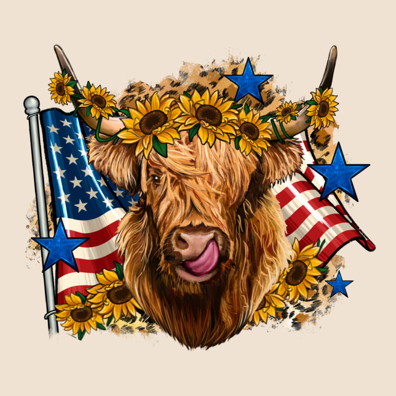 4th Of July Shaggy Cow Leopard Background Urban Hoodie by Jasminsmagicworld | Teevron
