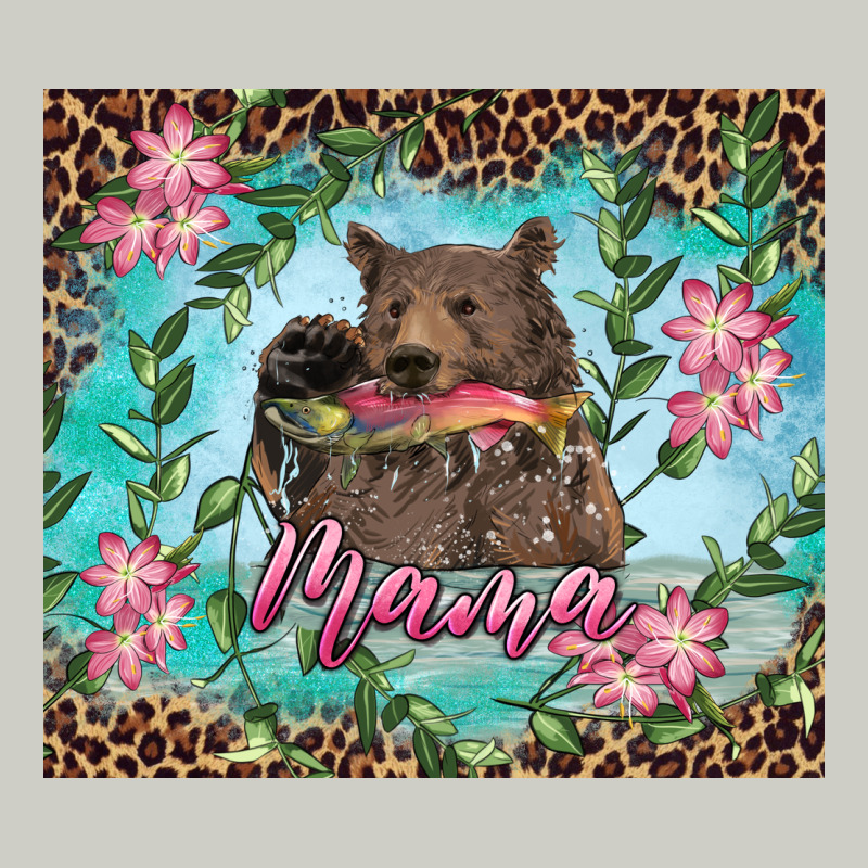 Mama Bear Haunting Fish Floral Heavyweight Hoodie by RanaPortraitStore | Teevron