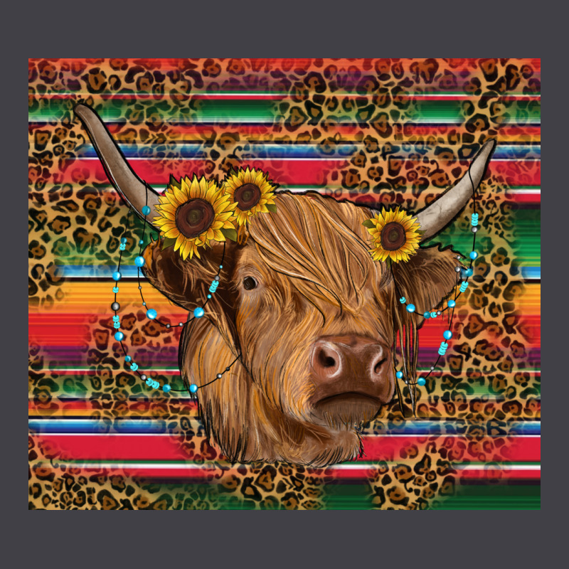 Serape Leopard Turquoise Sunflowers Cow Heavyweight Hoodie by RanaPortraitStore | Teevron