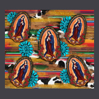 Serape Gemstone Glitter Cowhide Lady Of Guadalupe Heavyweight Hoodie | Teevron