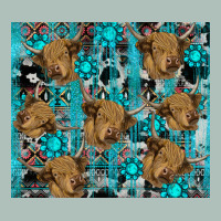 Western Aztec Highland Cow Heavyweight Hoodie | Teevron