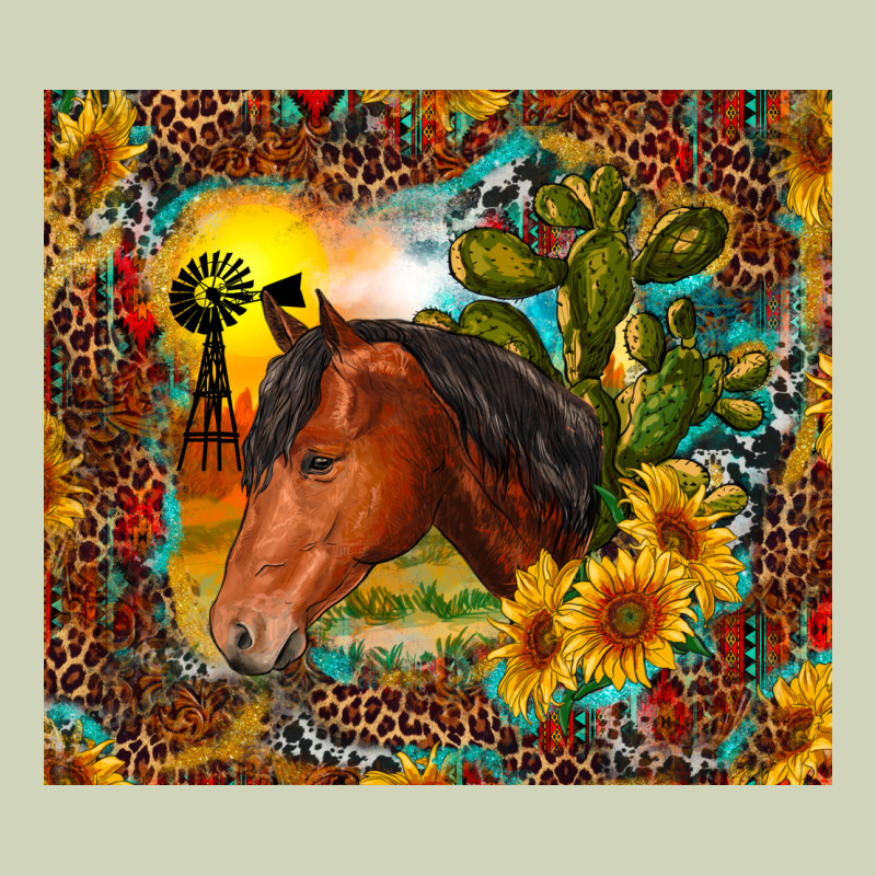 Western Horse And Sunflower Heavyweight Hoodie by RanaPortraitStore | Teevron