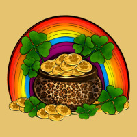 St Patricks Shamrock Gold Leopard Rainbow Premium Sweatshirt | Teevron